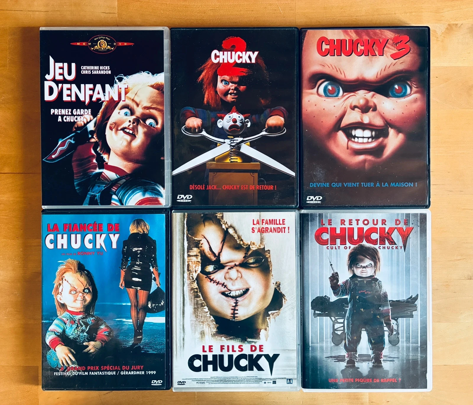 Intégrale 6 DVD saga Chucky.